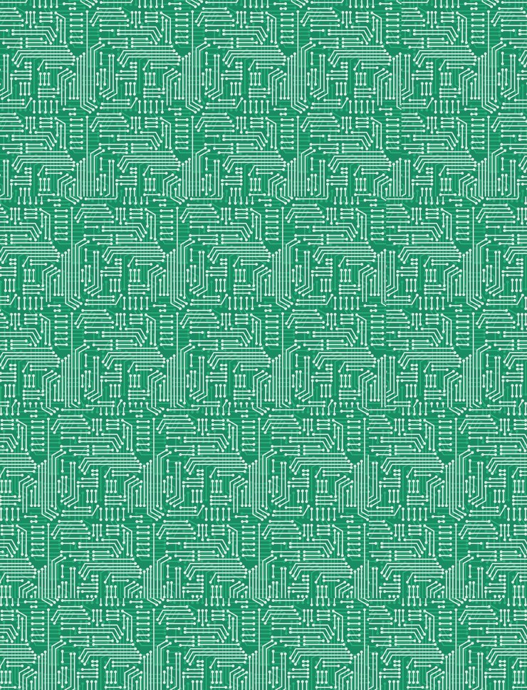 Vector electric circuitry pattern seamless microcircuit background ci