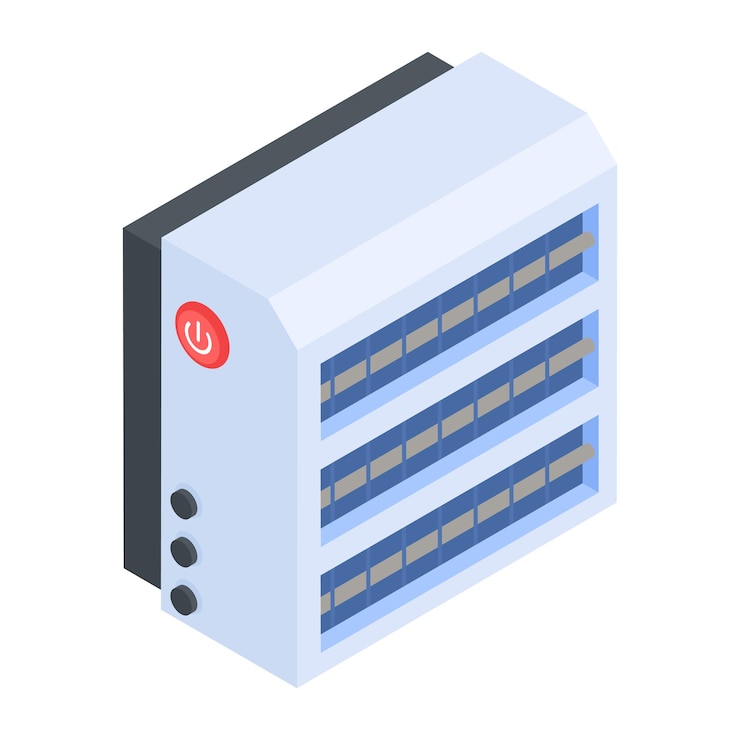 Vector electric devices isometric icon