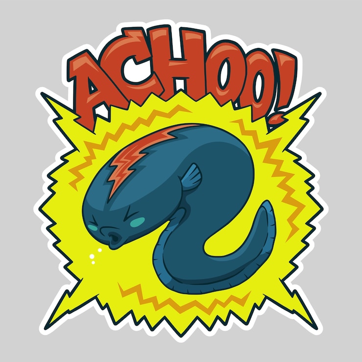 Vector electric eel vector art