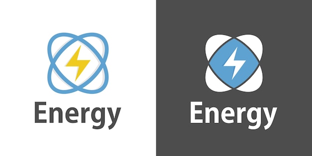 Electric energy logo design vector