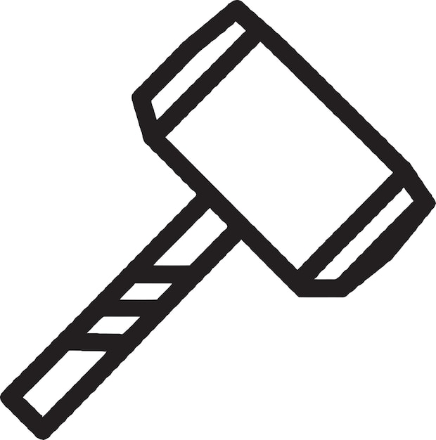 Electric hammer icon design perfect for power tool and construction equipment brands