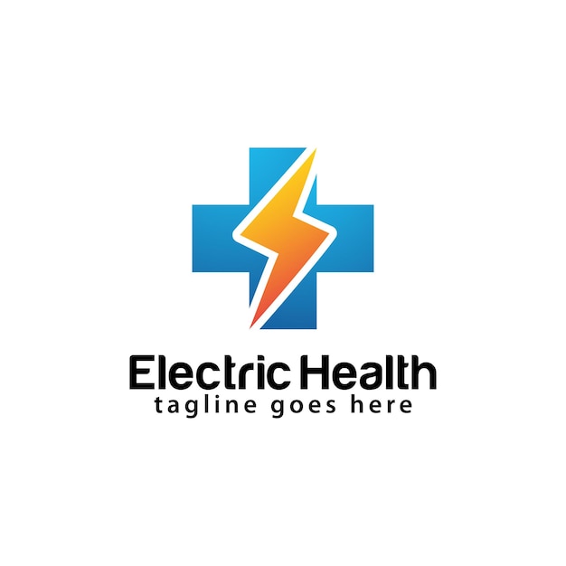 Шаблон дизайна логотипа Electric Health