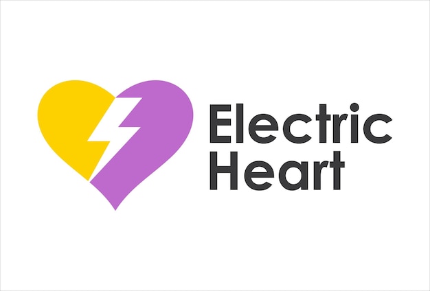 Vector electric hearth logo design vector icon illustration