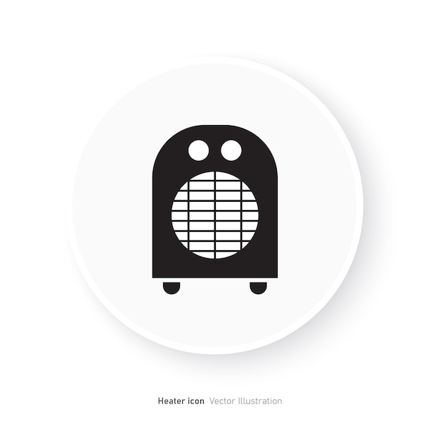 Vector electric heater icon design vector illustration