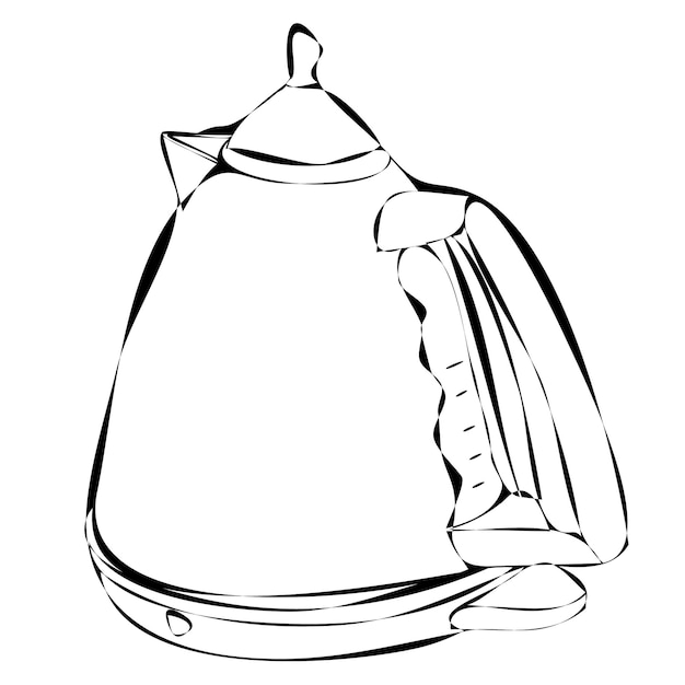 The illustration of a metal kettle This is a hand drawn art drawing Stock  Photo  Alamy