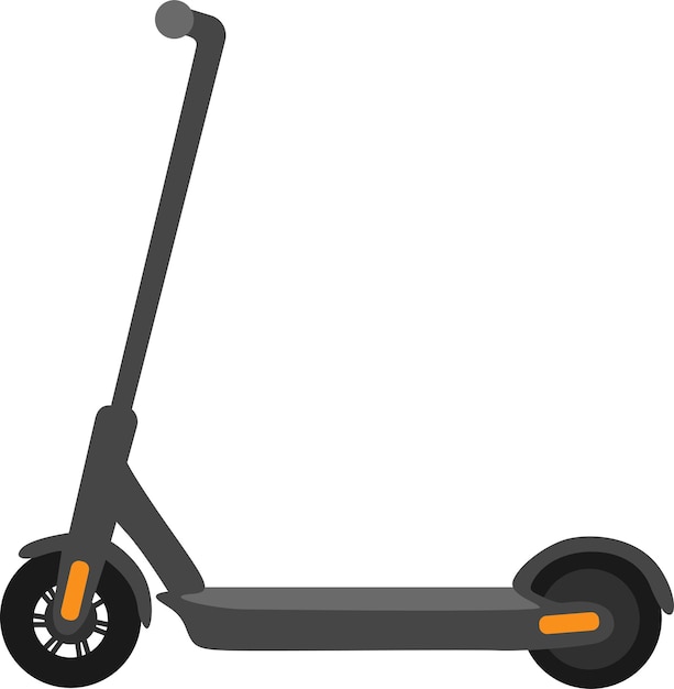 Electric kick scooter. Gyro Modern ecology vehicle - speed scooter on battery. vector illustration.