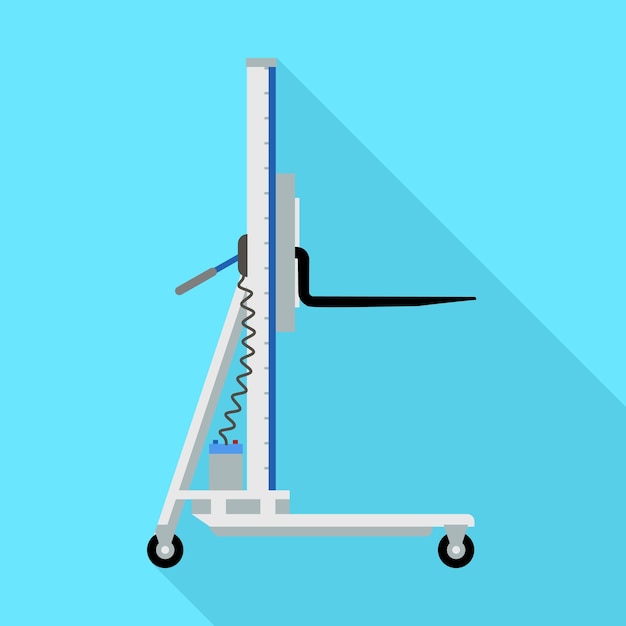 Vector electric lift cart icon flat illustration of electric lift cart vector icon for web design