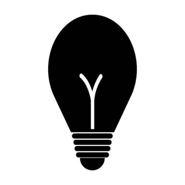 Iconica della lampadina elettrica