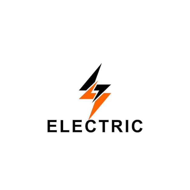 Electric logo design concept template