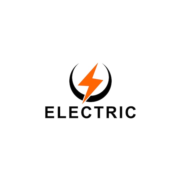 電気のロゴ デザイン コンセプト テンプレート