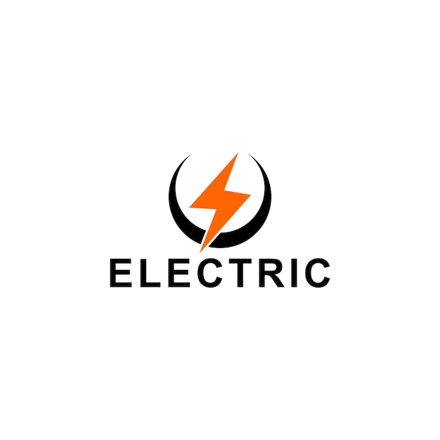 Electric logo design concept template