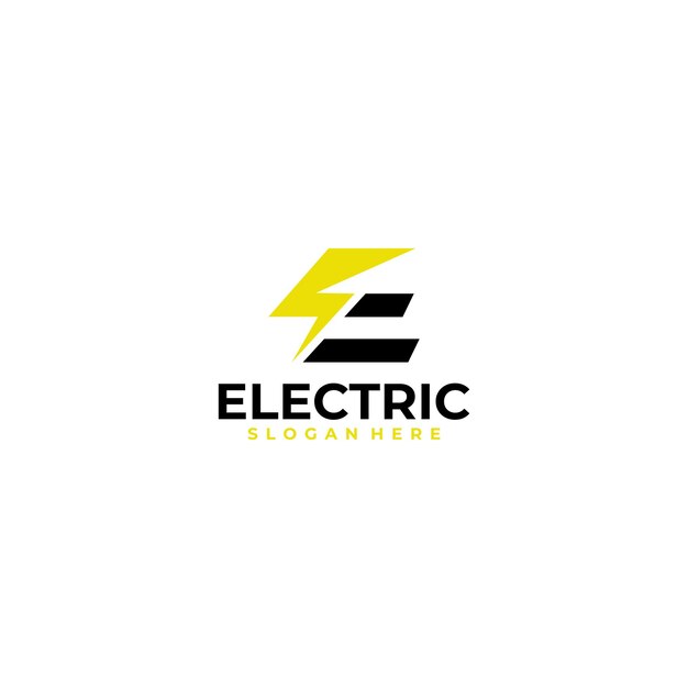 Electric logo icon vector design template