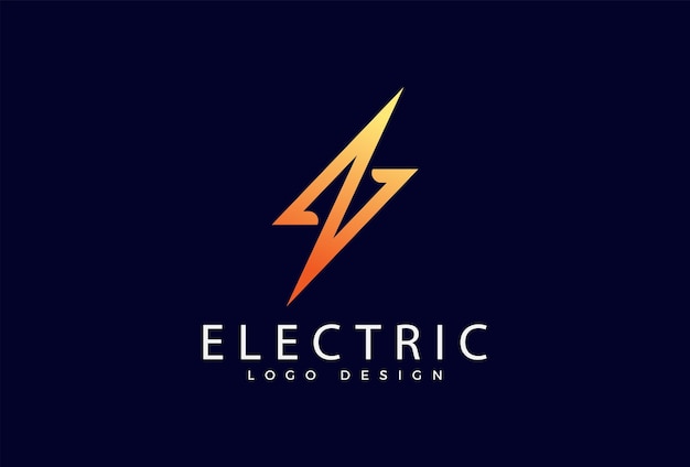 Electric Logo tunder bolt design logo template