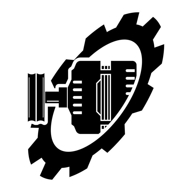 Vector 전기 모터 아이콘 터 일러스트 로고 디자인