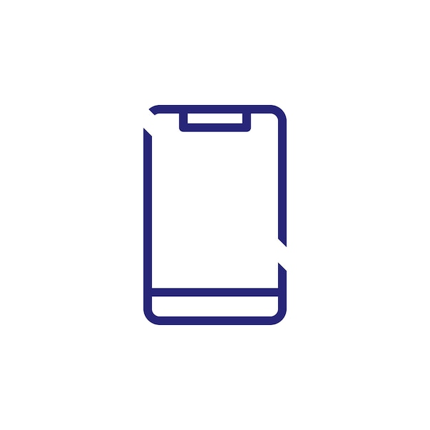 Электрический телефон Смарт-икона векторный дизайн шаблоны
