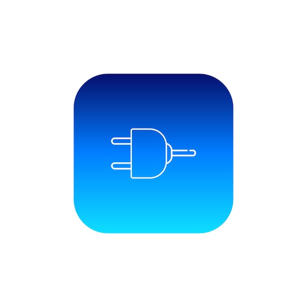 Electric plug icon