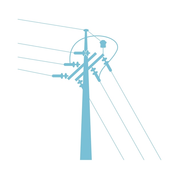 Vector electric pole icon design