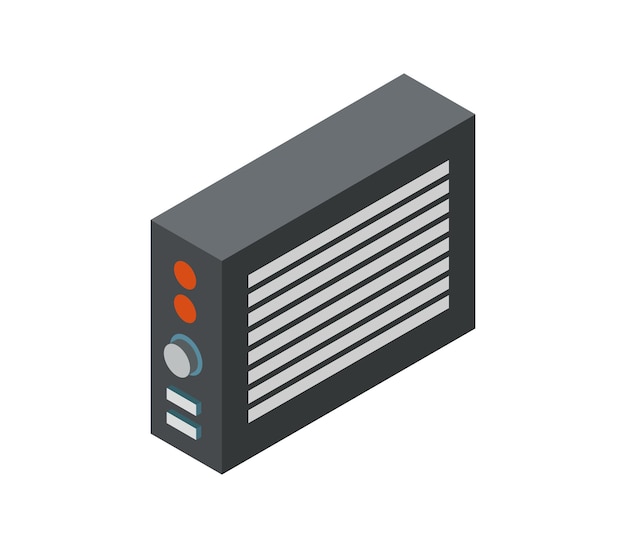 electric radiator isometric