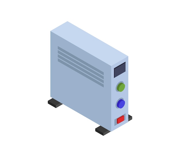 Electric radiator isometric