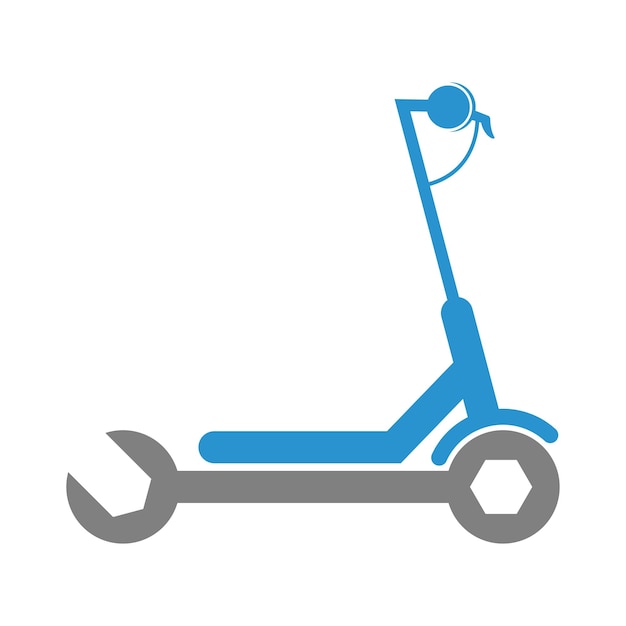 Disegno dell'icona di scooter elettrico