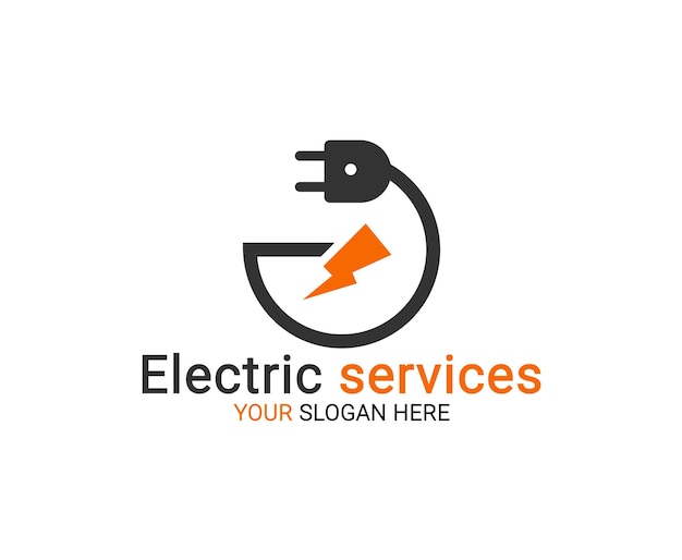 Electric Services logo Elektriciteit Logo Electric Power logo sjabloon