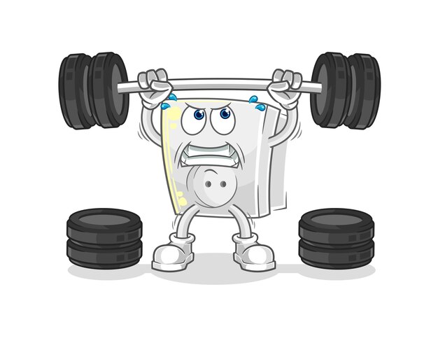 Premium Vector  Barbell bench press 3d vector illustration. gym