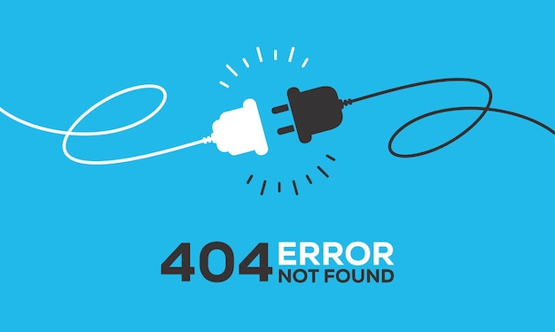 プラグ付き電気ソケット。接続と切断の概念。 404エラー接続の概念。電気プラグとコンセントソケットが抜かれています。ワイヤー、エネルギー切断のケーブル