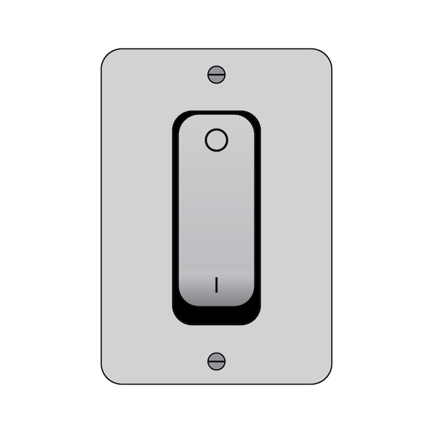 Vector electric switch icon logo vector design template