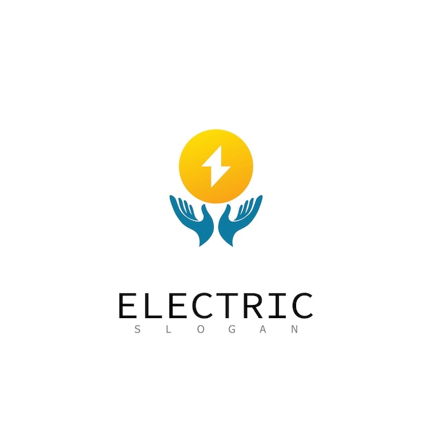 Electric tec 기술 전원 로고 디자인