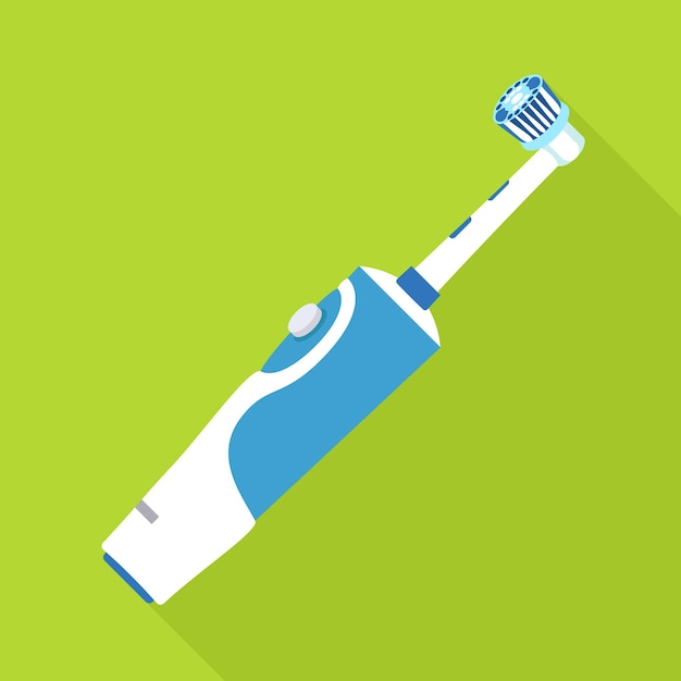 Electric toothbrush icon Flat illustration of electric toothbrush vector icon for web design