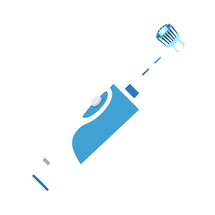 Vector electric toothbrush icon flat illustration of electric toothbrush vector icon for web design