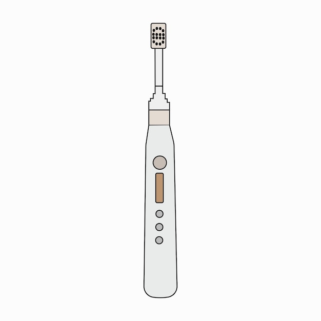 Vector electric toothbrush vector