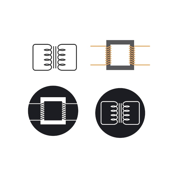 Electric transformer icon vector illustration