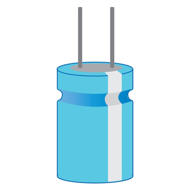 Electrical capacitor icon vector illustrator design