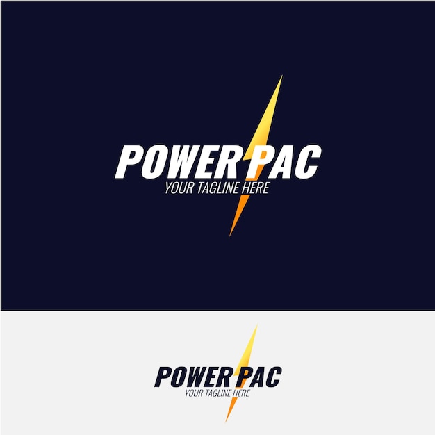 Vector electrical electric power company logo design template