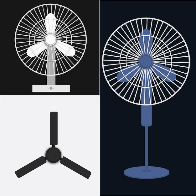 Vector electrical fan