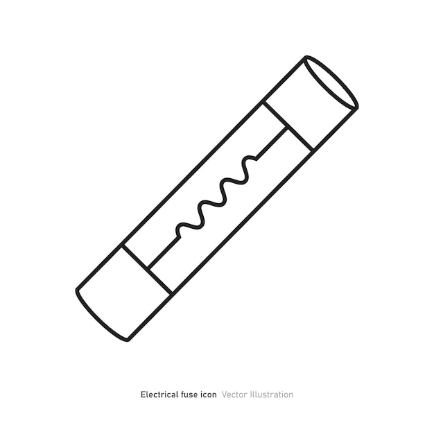 電気フィューズアイコンの設計ベクトルイラスト