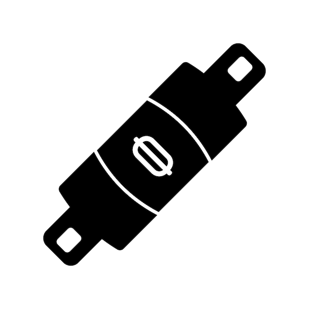 Vector electrical fuse icon vector illustration design template