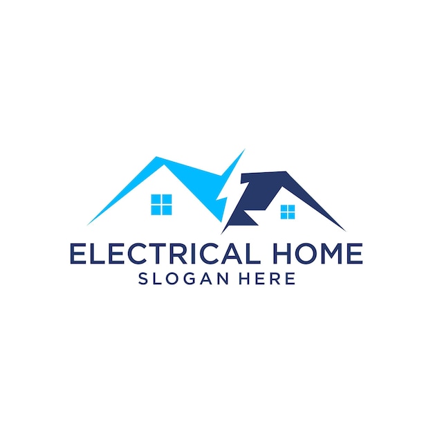 Vector electrical home logo design