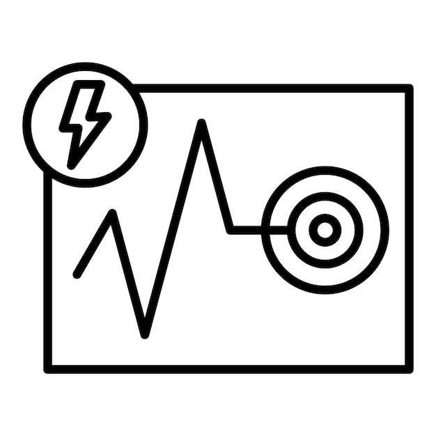 Vector electrical sensor icon style