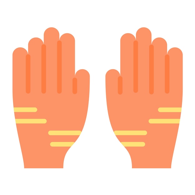 Vector electrician gloves icon style