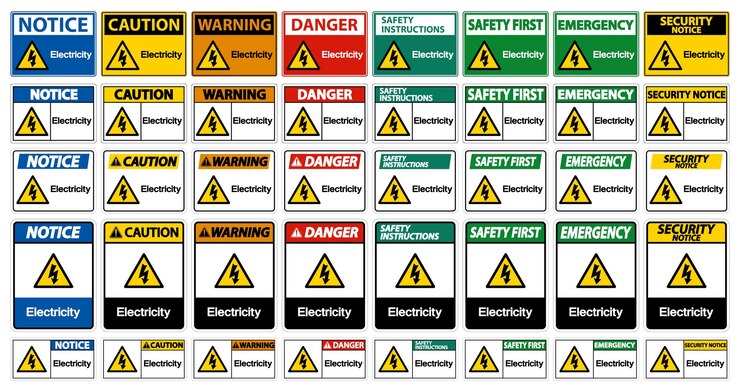 Electricity Symbol Sign Isolate On White BackgroundVector Illustration EPS10