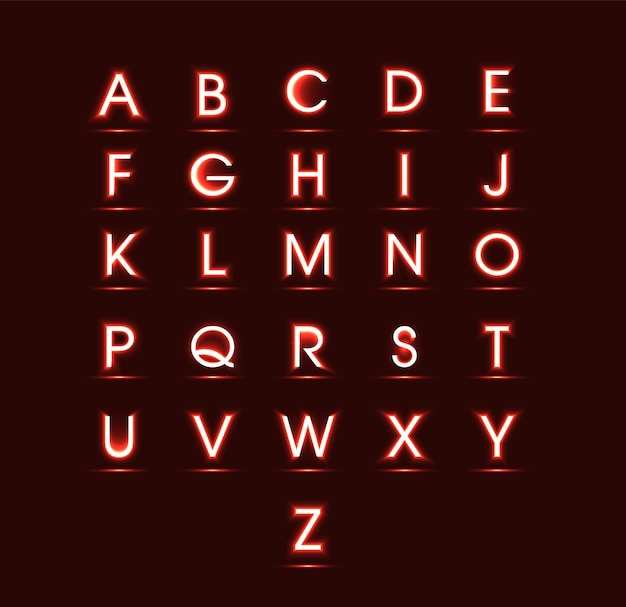 Electro scene Alphabet