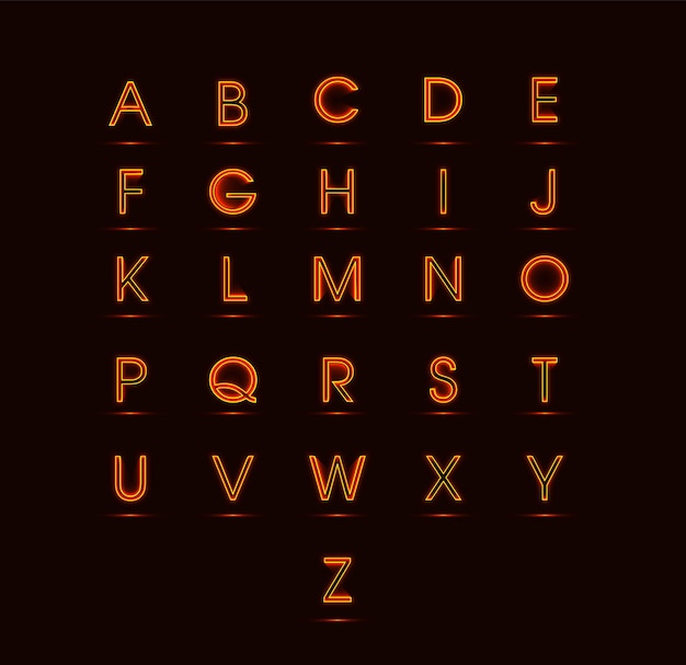 Electro scene Alphabet