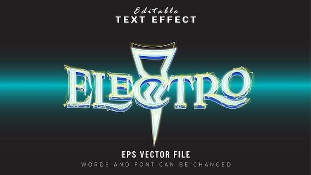 Electro tekst effect