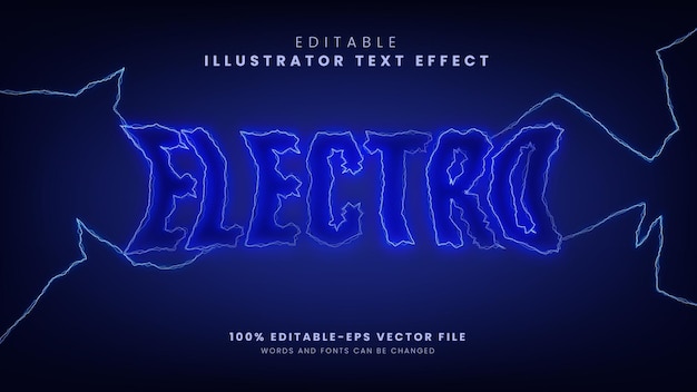Electro text effect