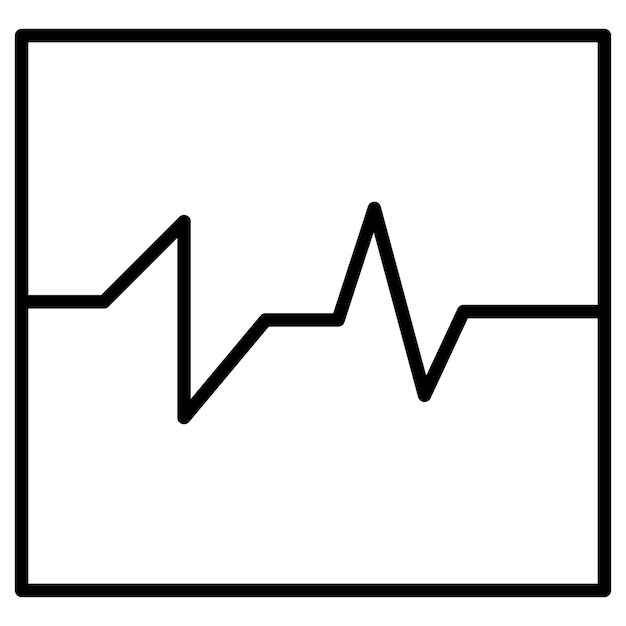 Illustrazione vettoriale dell'elettrocardiogramma