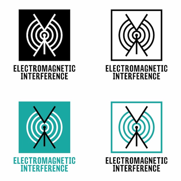 Electromagnetic interference vector information sign