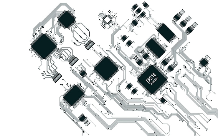 Vector electronic background