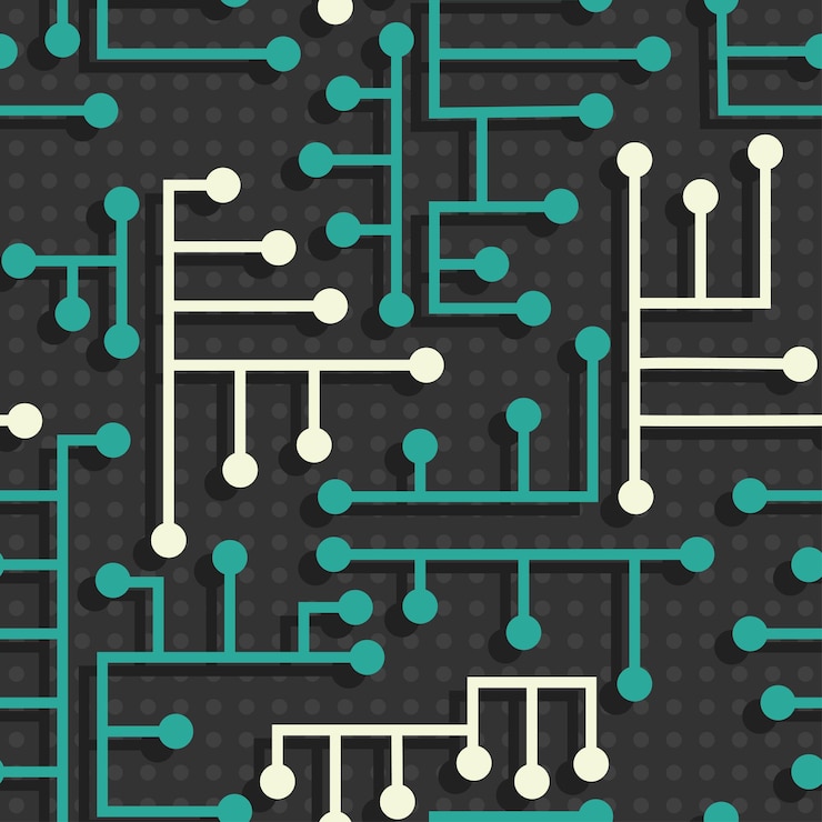 Vector electronic circuit pattern